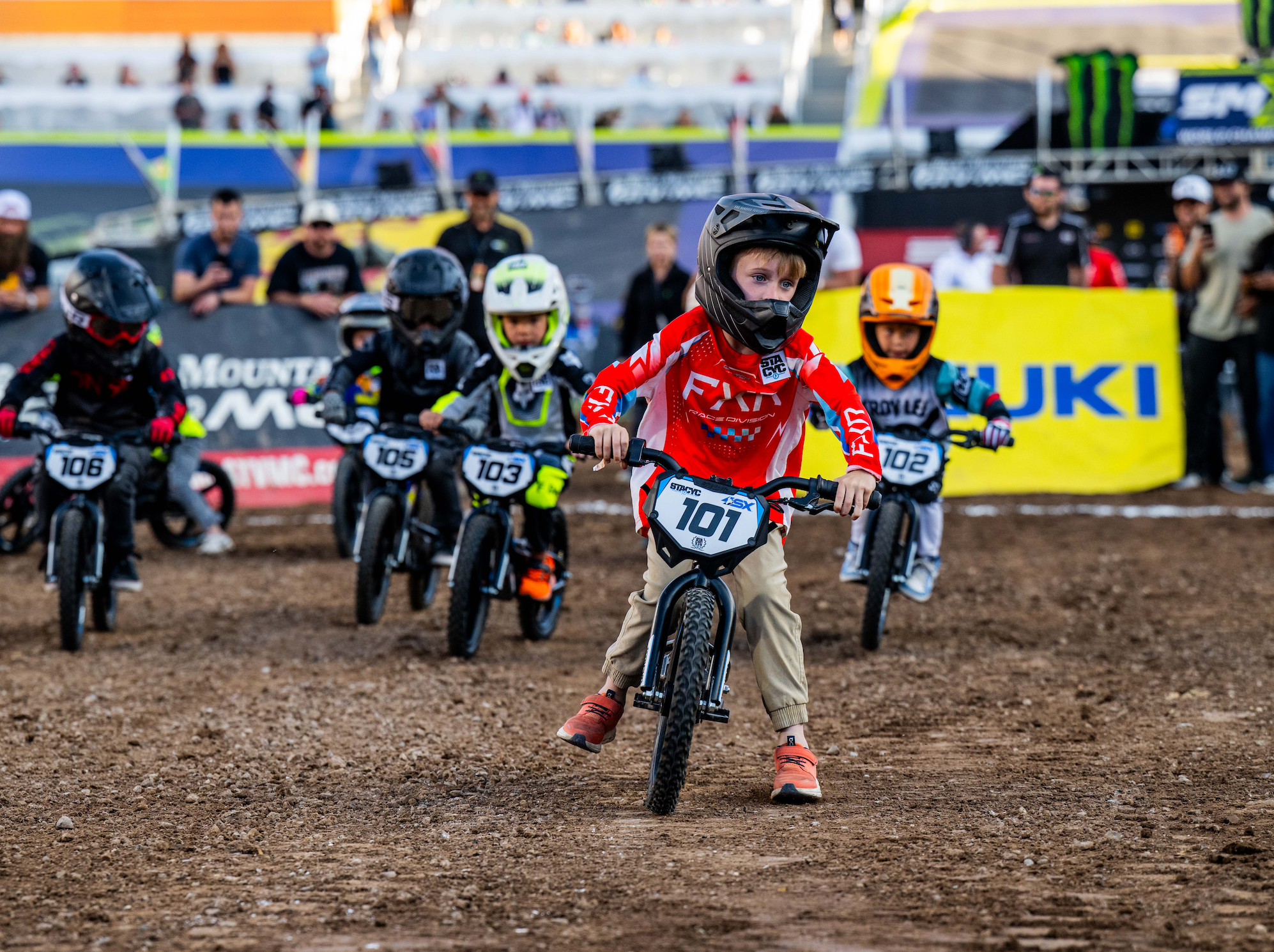 STACYC Demos and Holeshot Challenge at the Supercross Finale