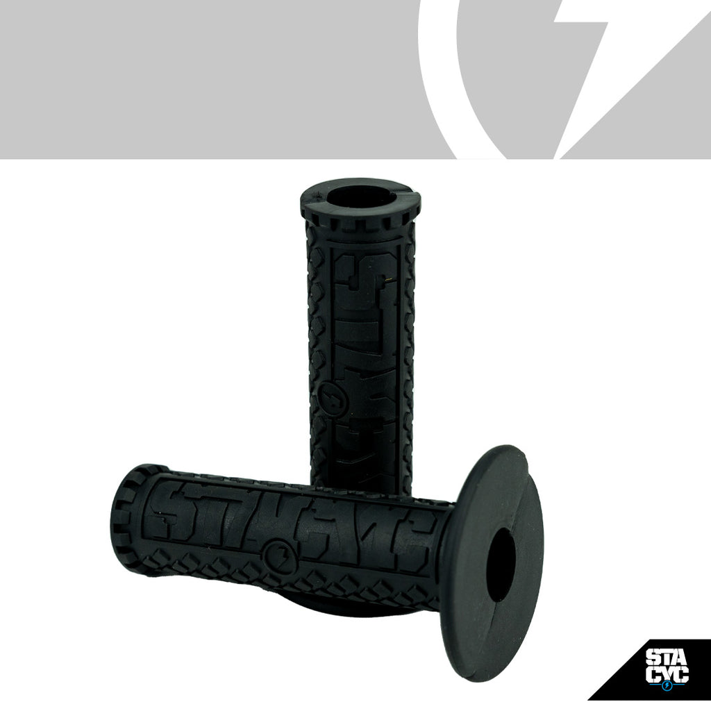 GRIPS 12e 16e 19mm REPLACEMENT BLACK STACYC