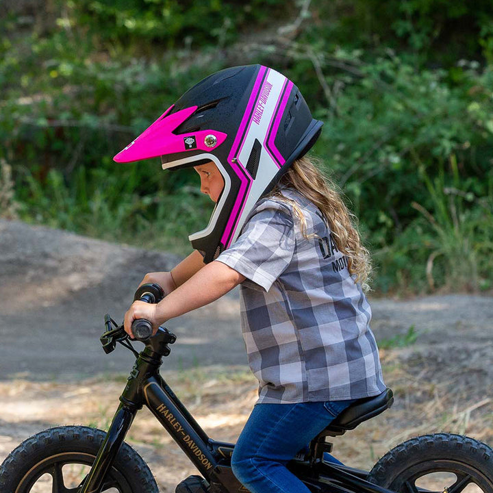 H-D SANCTION HELMET BLK/PNK MD