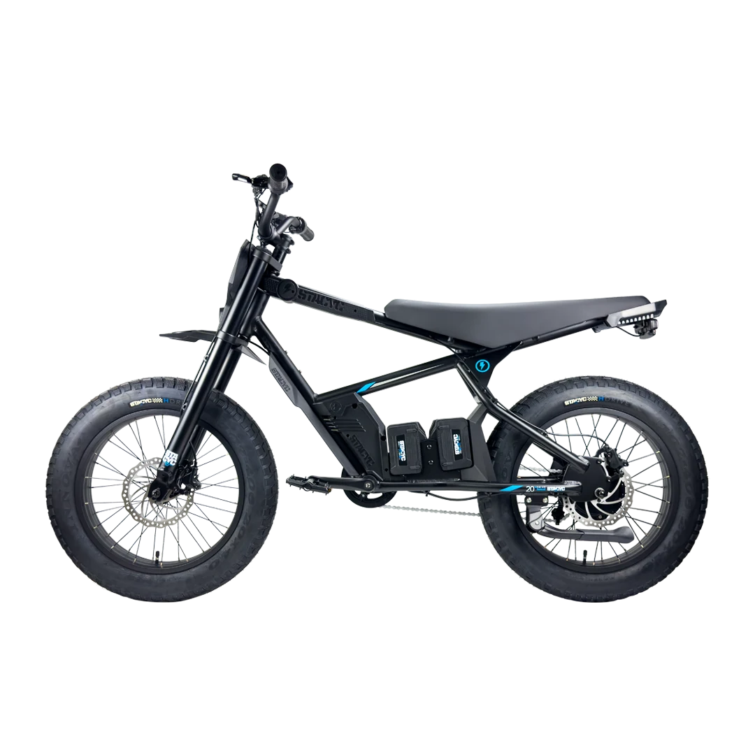 STACYC 20hDRIVE side profile with numbered feature callouts