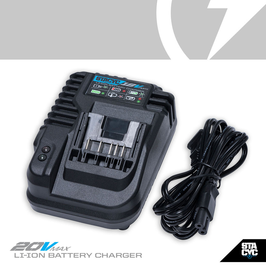 18V REPLACEMENT SMART BATTERY CHARGER – STACYC