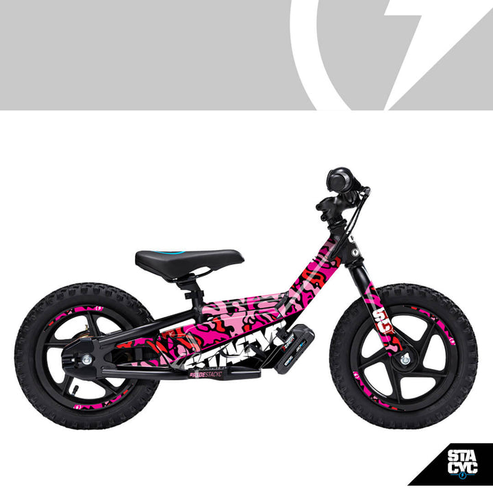 STACYC CAMO GRAPHICS KIT, PINK for BRUSHED 12/16eDRIVE