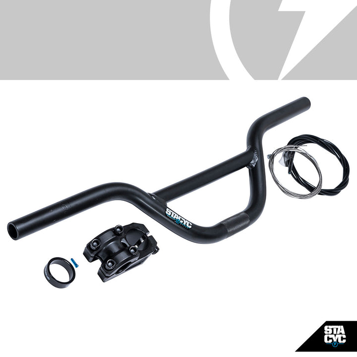 Roll Bar Risers 19mm MINI BAR RISER KIT - BLACK – STACYC