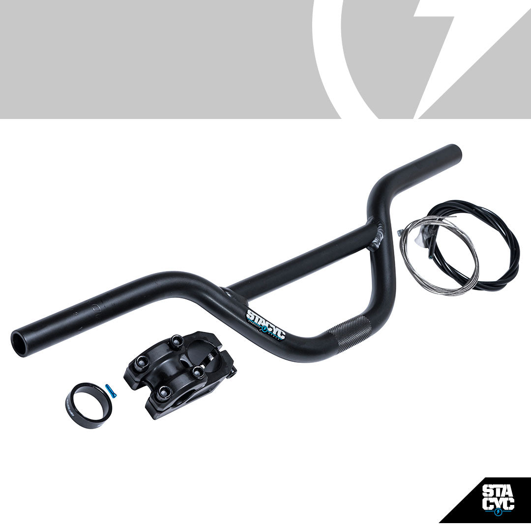 19mm MINI BAR RISER KIT - BLACK
