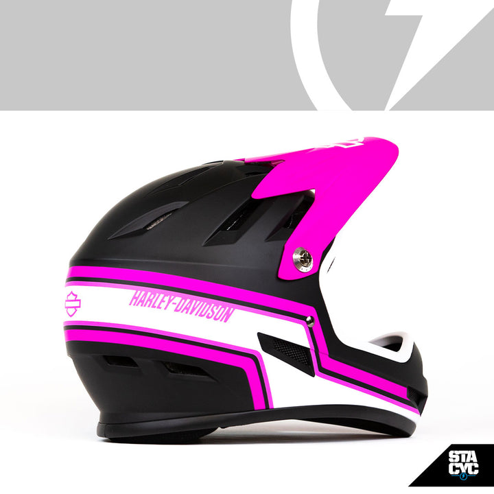 H-D SANCTION HELMET BLK/PNK MD