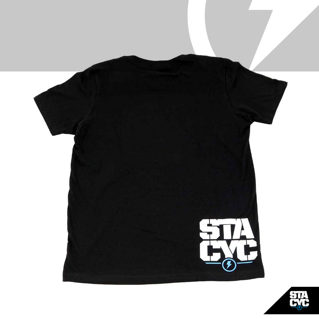 KIDS BOLT LOGO TEE - BLACK
