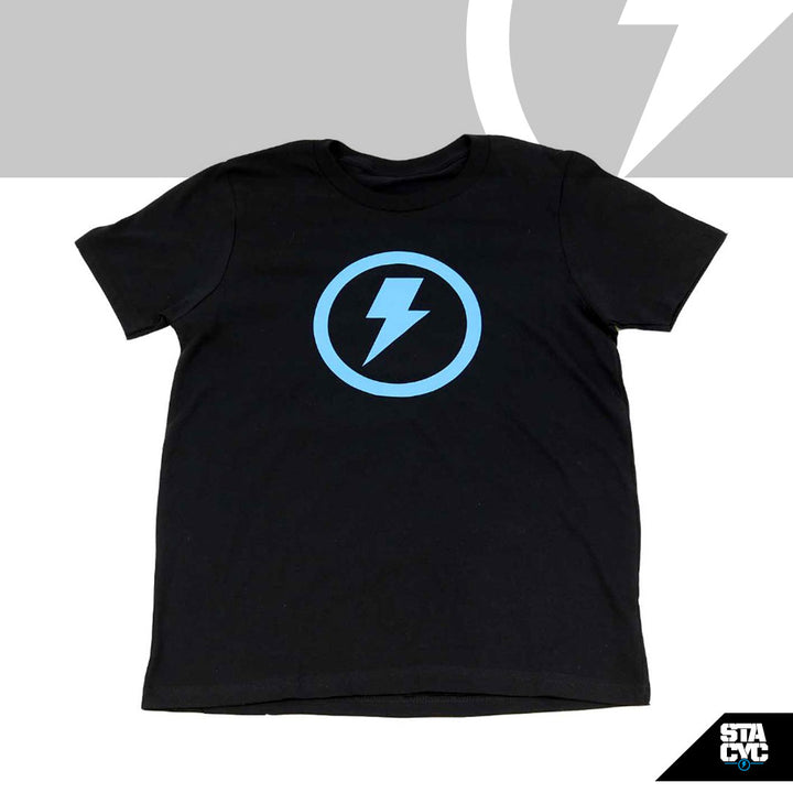 KIDS BOLT LOGO TEE - BLACK