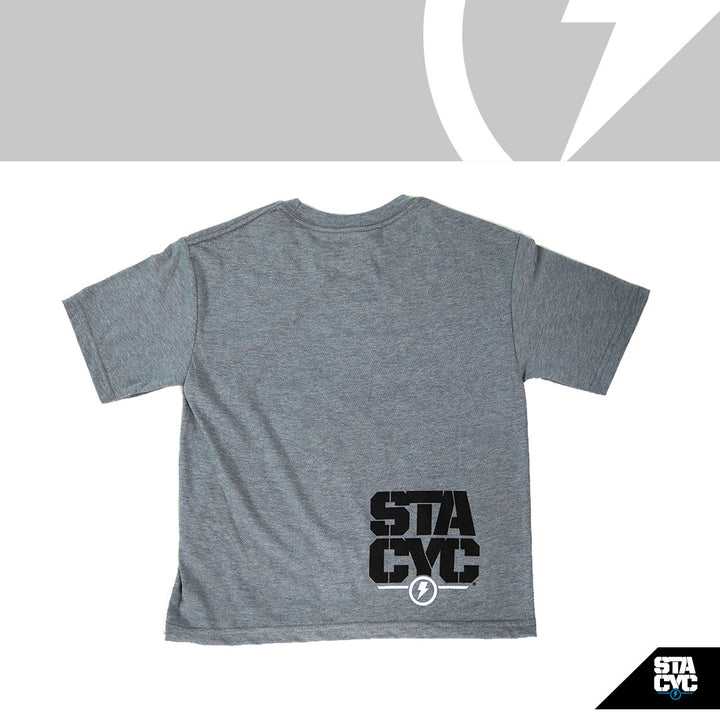 KIDS BOLT LOGO TEE - GRAY
