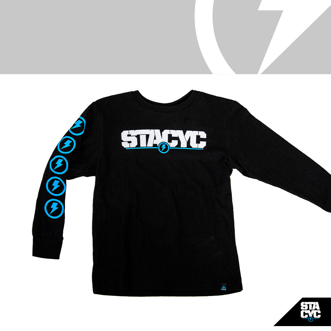 KIDS LONG SLEEVE TEE - BLACK