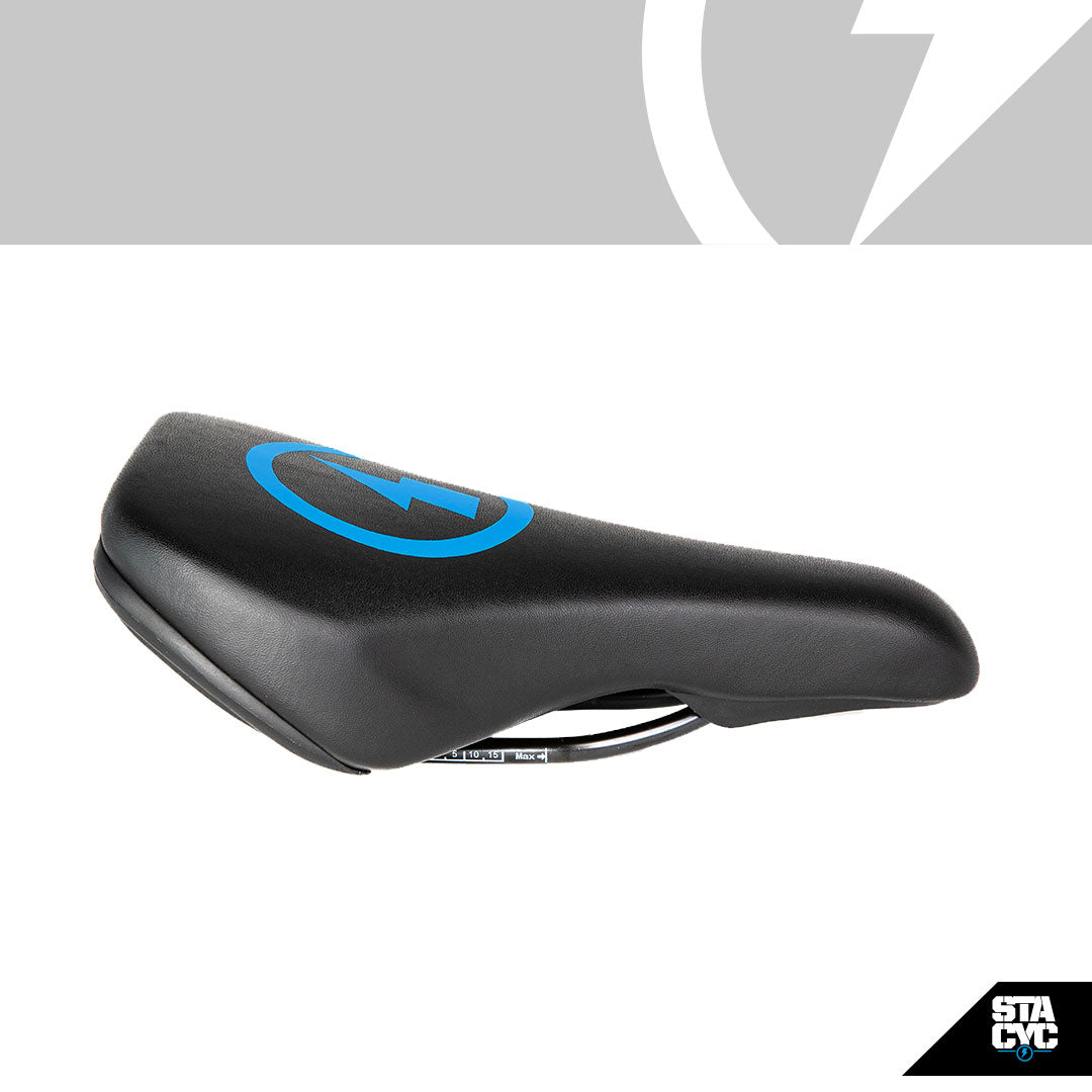 BOLT LOGO SADDLE - CYAN